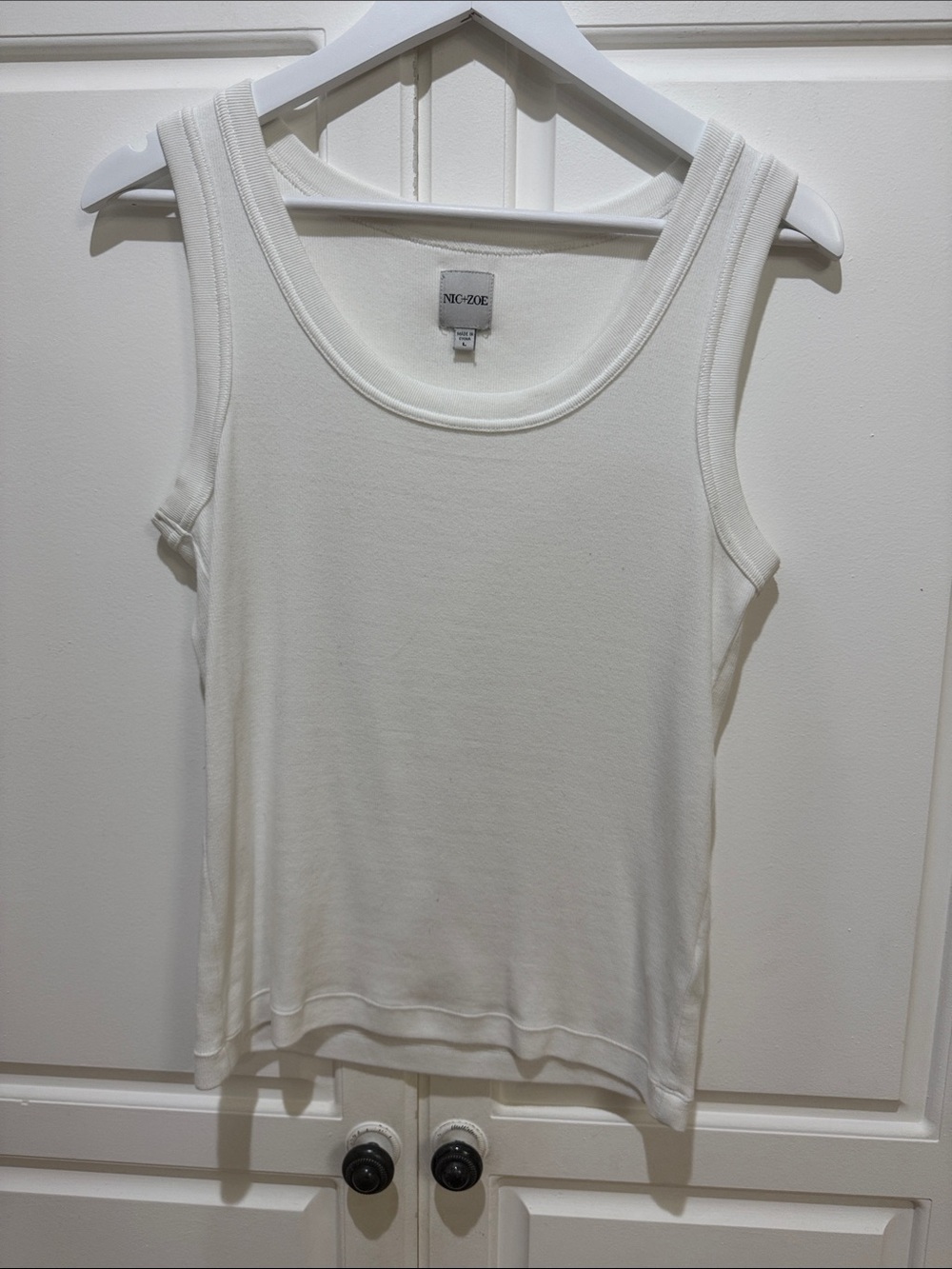 NIC+ZOE Perfect Knit Ribbed Scoop Tank
